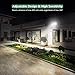 GLORIOUS-LITE 950LM Solar Lights Outdoor, 5500K Motion Sensor Security Light with Auto & Permanent On Mode, IP65 Waterproof LED Security Light, 2 Adjustable Head Solar Flood Light for Porch, Backyard