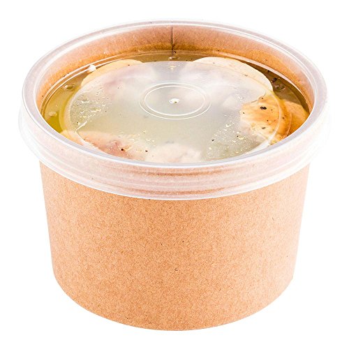 200-CT Disposable Clear Lid for 8-OZ and 12-OZ Bio Soup Container – Environment-Friendly Recyclable Plastic Lid – Restaurantware