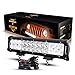 Auxbeam 12 Inch LED Light Bar with Wiring Harness 72W 7200lm Light Bar Combo Beams 24pcs 3W Led Chips Waterproof Led Work Light for Truck Pickup Jeep SUV ATV UTV