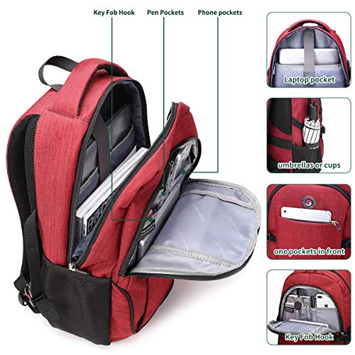 SHRRADOO Anti Theft Laptop Backpack Travel Backpacks Bookbag with usb