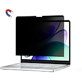 zyphonic Magnetic Privacy Screen Protector Compatible with MacBook Air 15.3 inch 2026, M2, M3, M4, M5, Removable Anti Spy Blue Light Glare Shield