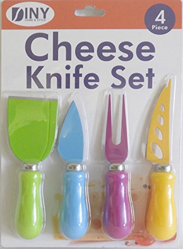 4 Piece Cheese Knife Set Great For All Types of Cheese