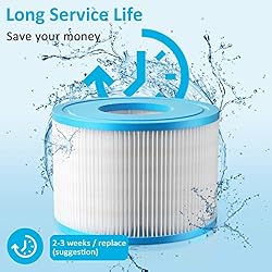 GEJRIO Hot Tub Filters Replacements, 8 Pack Type Vi