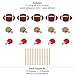 Big Dot of Happiness Super Football Bowl - Sports Game Day Party Centerpiece Sticks - Table Toppers - Set of 15