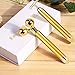 24K Beauty Bar Golden Face Massager - 3D Roller Electric Sonic Energy Beauty Bar and “T” Shape Face Massager Kit. Anti-Aging/Wrinkles, Instant Face Lift, Skin Tightening