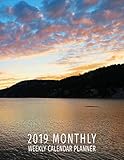 2019 Monthly Weekly Calendar: Sunset by the Lake Lovers Schedule Organizer (Cottagers Life 2019 Mont by Adam And Marky