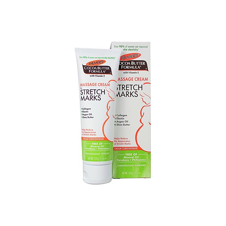 Palmer’s Cocoa Butter Formula Massage Cream for Stretch Marks and Pregnancy Skin Care, 4.4 Ounces (Pack of 2)