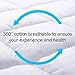 MEROUS California King Size Mattress Pad Pillow Top Quilted Mattress Cover Mattress Protector Cotton 8-21