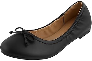 EMMA NEW YORK Women's Flats Round Toe Comfort Elastic Flats for Women