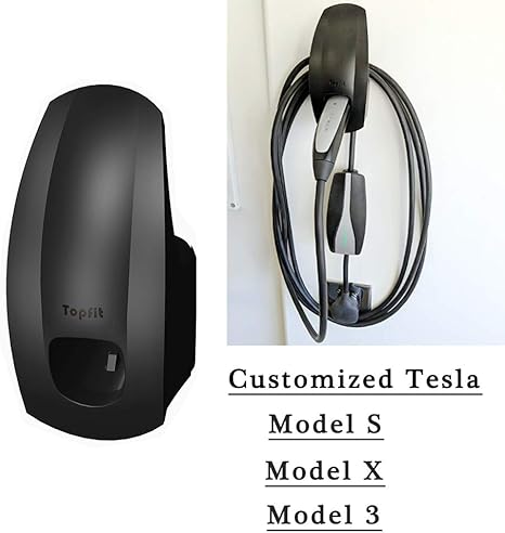 Evfit Charger Charging Cable Organizer Motors Wall Mount Connector Holder For Tesla Model 3 Model S Model X X