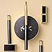 Rownyeon Lip Brush with Cap Portable Applicators Tools Lipstick Lip Gloss Makeup Brushes Beauty Tools Natural Bristles Makeup Brush for Women Girls