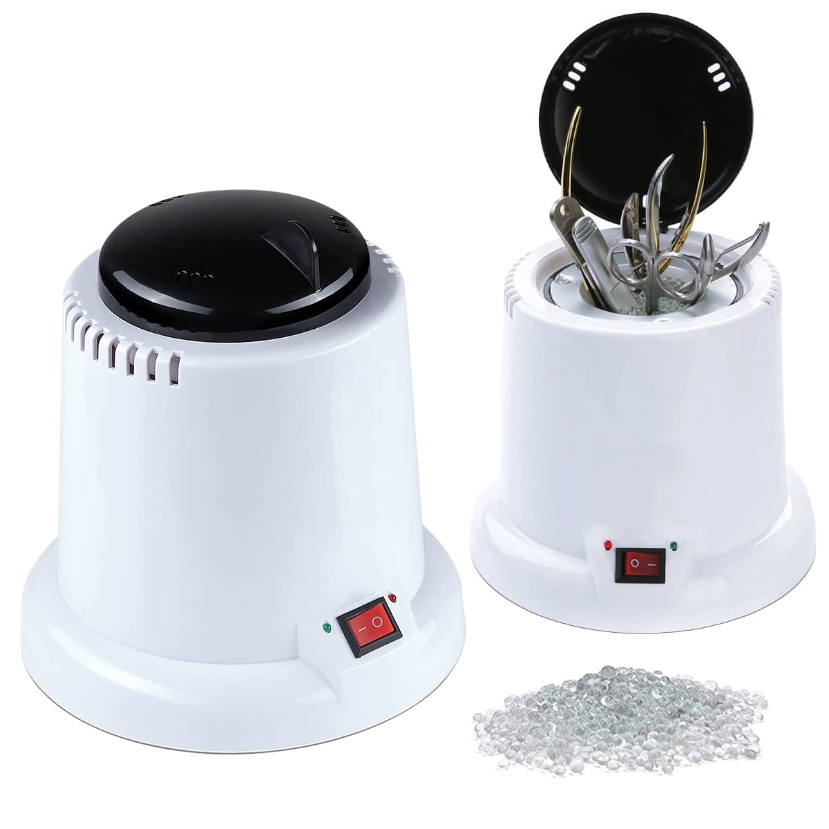 Pinkiou Nail Salon Accessories Disinfection Box Nail Sterilizer Box Tools Accessories Sterilizer High Temperature UV Cleaning Tool for Beauty Salon Hair Tools Nail Manicure Set