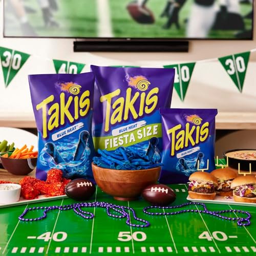 TAKIS ROLLED BLUE HEAT TORTILLA CHIPS BAG OF 3.25 OUNCES