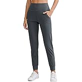 Lycheers Womens Joggers with Pockets High Waisted Leggings Stretchy Slim Fit Sweatpants for Yoga Workout Daily Wear
