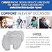 Cushina Coccyx Cushion - Premium Memory Foam Orthopedic Seat Cushion Support for The Relief of Sciatica and Lower Back Pain. Sit in Comfort on Home, Office Chairs and Car Seats