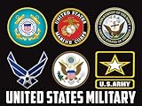US Military Branches Poster US Military Military Poster Army Navy Air Force Marines Coast Guard 18X24 (MILITARY3)