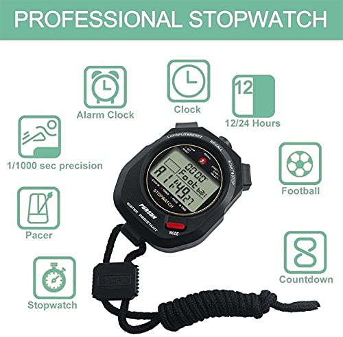 GLLP Stopwatch Timer Training Game Gewijd Fitness Timer Sport Timer - Image 8