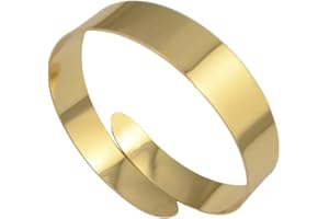 COLORFUL BLING Minimalist Simple Swirl Upper Arm Cuff Bracelets for Women Arm Bangle Armlets Adjustable Armband Bangle