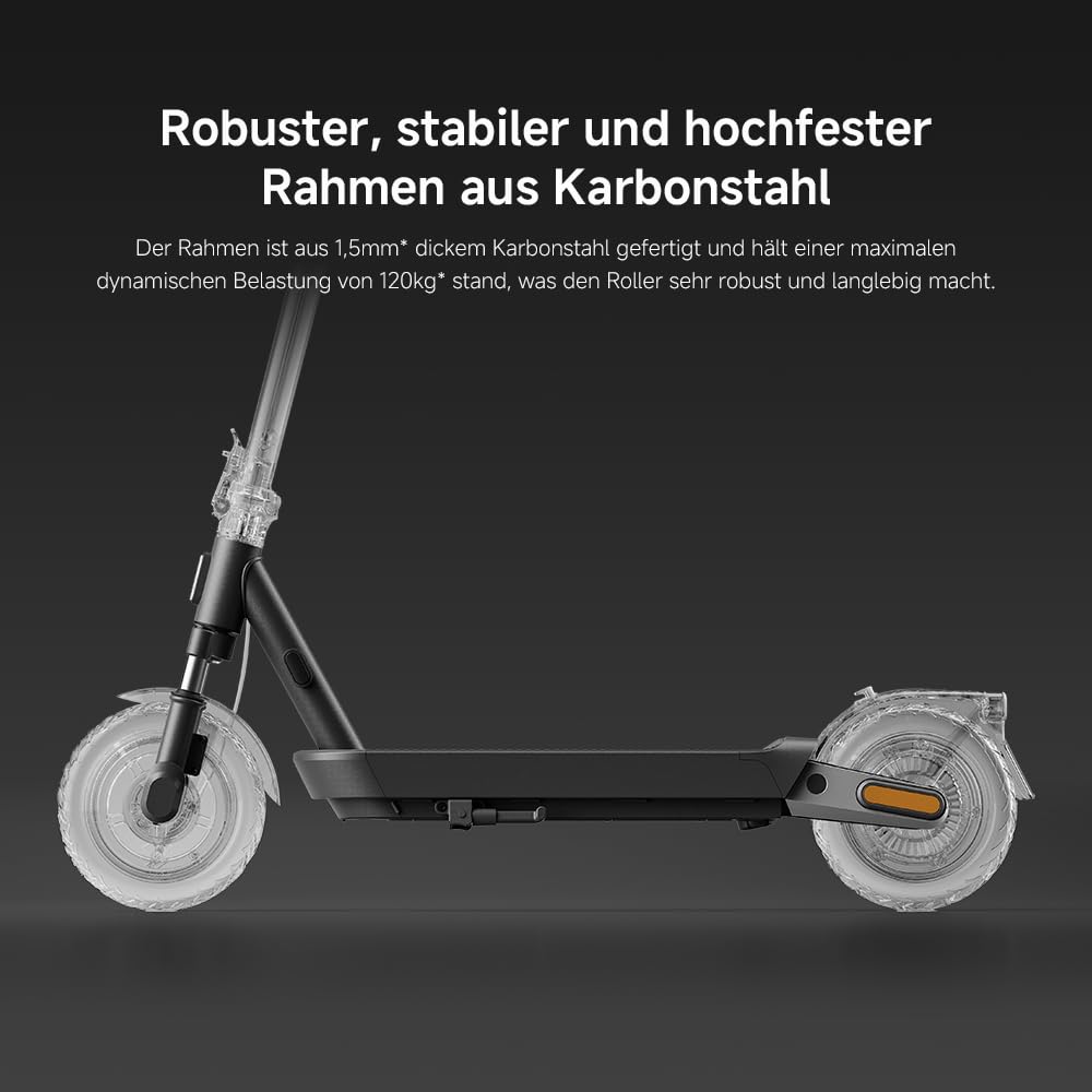 Xiaomi 5 Pro E-Scooter mit Straßenzulassung (max. 20km/h, bis zu 60km Reichweite & 22% Steigung, Federung vorne, 10" Luftreifen, Blinker, Dual-Bremssystem, Traktionskontroll-System, App) 4