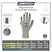 JORESTECH Palm Dipped Polyurethane Coated Seamless Knit Work Gloves PPE Hand Protection Blade Cut Resistance Level 5 (Large) Pack of 12
