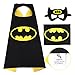 YOHEER Dress Up Costume Set of Superhero 4 Satin Capes with Felt Masks For Kids