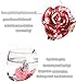 MOODUUTY Tea Cup, Mother's Day Gifts, Coffee Mug Cups, Glass Coffee Cups Tea Mugs Handmade Butterfly Rose,12 oz (Rose) Ideal for Friend Wedding Anniversary Birthday Presents