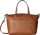 Coach Women's Prairie Satchel Bag, Silver, Saddle, OS