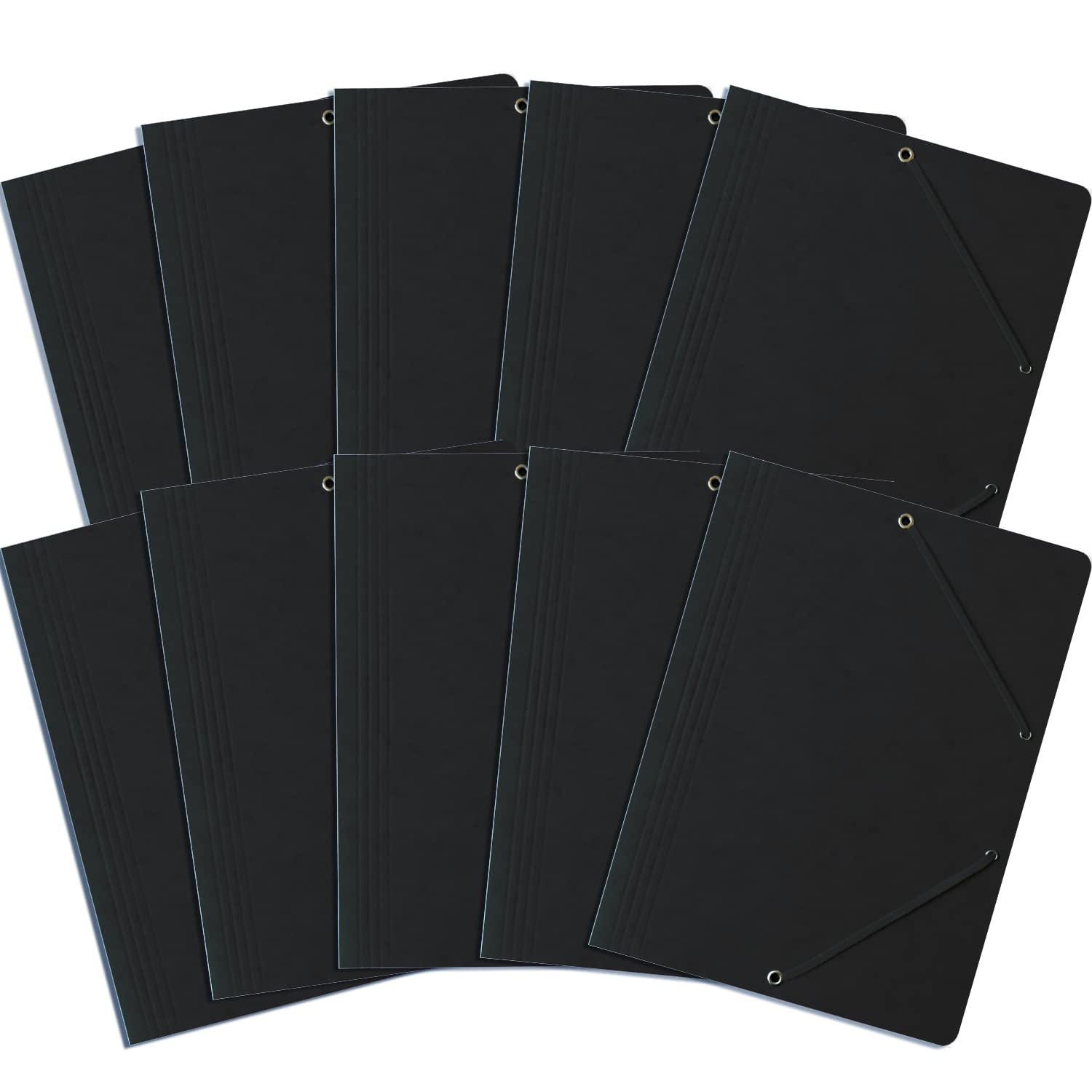A4 Bantex A4 Rubber Portfolio Folder - Black (Pack of 10)