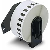 BETCKEY - Compatible Continuous Labels Replacement for Brother DK-2210 (1.1 in x 100 ft), Use with Brother QL Label Printers [1 Roll]
