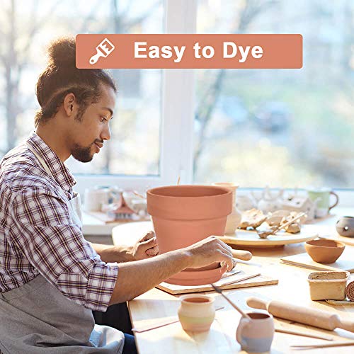 10 Inch Clay Pot for Plant with Saucer 1 Pack Large Terra Cotta Plant