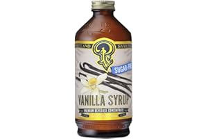 P PORTLAND SYRUPS Portland Syrups Sugar-Free Vanilla Syrup - Smooth Creamy Classic Vanilla for Lattes, Cold Brew, Iced Tea, Smoothies, Desserts, No Artificial Aftertaste, 12 oz Bottle, 24 Servings Pack