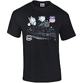 Union Pacific Challenger 3985 at Night Railroad T-Shirt [3985]