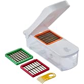 Farberware Professional Large Vegetable Chopper 3 Blades | Effortless meal prep, Stainless steel grid, Onion and garlic dicing, Matches kitchen tool sets