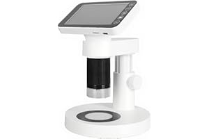 Digital Microscope, 1000X FHD 12M Microscope Camera with 3.97 Inch Color Screen, Support Video Recording, for Biology Educati