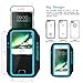 JEMACHE Gym Running Workout Exercise Phone Holder Armband Compatible with Phone 6/6S/8/7 Plus Support Touch ID Access (Blue)
