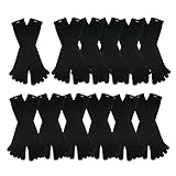 RSG Hosiery Men's & Women's Toe Socks 12-Pack (Black, Crew)