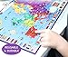 Tot Talk Europe Educational Placemat for Kids – Made in USA – Durable Double-Sided Placemat with Countries, Capitals, Flags, Waterways, Landmarks, Memory Activities – Waterproof Wipeable 17.5” x 11.5”