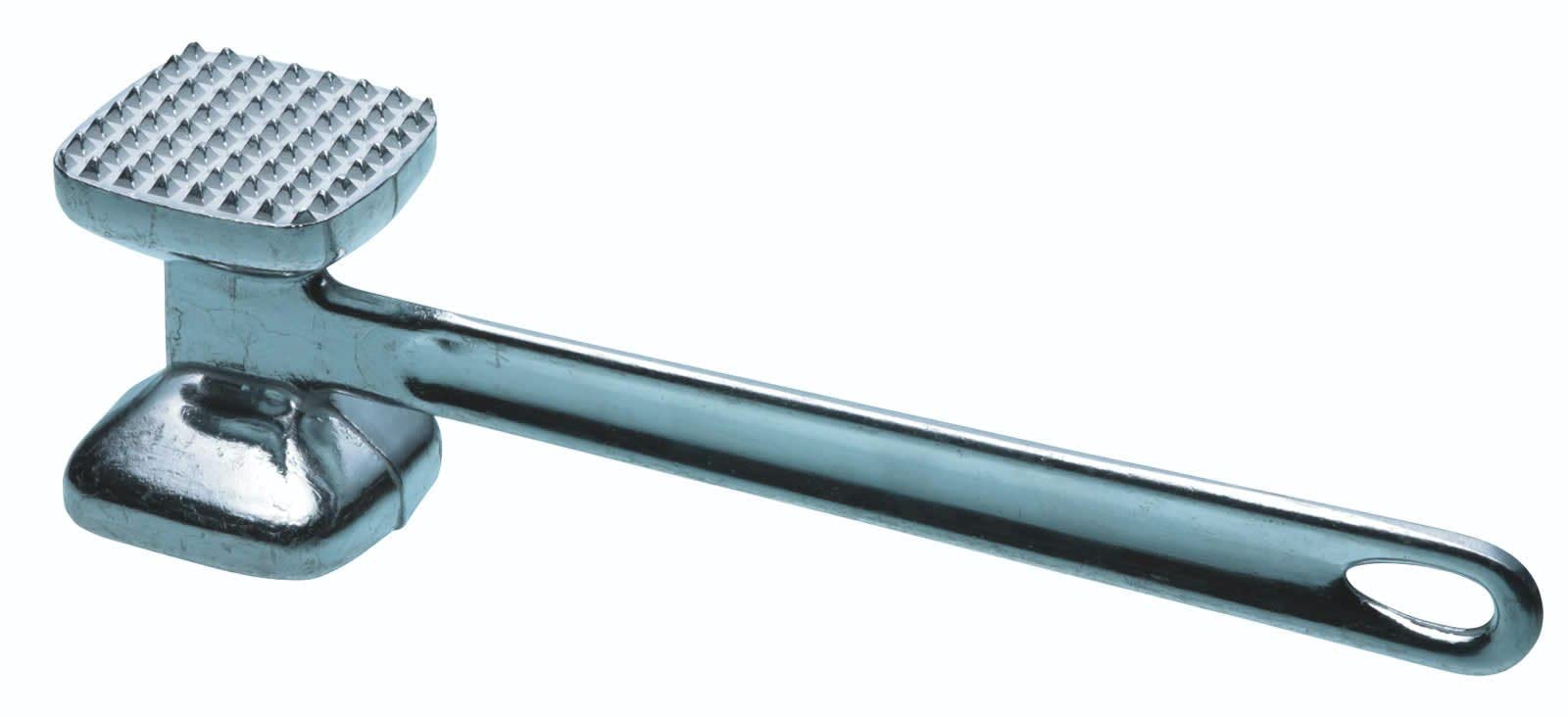 KitchenCraft Metal Meat Tenderiser Mallet, 21 cm (8.5"), Silver