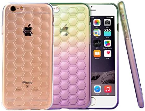 iPhone 6 Case, iPhone 6s Case 4.7”, Slim Case TPU Back Cover for Scratch Resistant and Shock Absorption, 2-pack, Clear color &amp; Multicolor