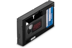 Hama VHS-C/VHS Cassette Adapter | VHS-C/VHS Video Converter | Motorized Adapter Cassette | 6 Mm | Black