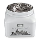 Anjou 17oz Dead Sea Mud Mask for Face & Body, Made in Israel - 100% Natural Spa Quality - Perfect Pore Reducer & Minimizer to Help Treat Acne, Blackheads & Oily Skin