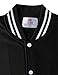 H2H Mens Slim Fit Varsity Baseball Bomber Cotton Lightweight Premium Jacket Cmoja083-jetblack Medium