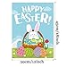PTFNY Happy Easter Day Garden House Flags Double Sided 12 x 18 Inch Easter Yard Flag Bunny Rabbit Cute Egg Decorative Outdoor Yard & Home Decorations