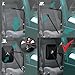 MICTUNING 8.5 Inch Shake-proof Off-Road Rectangular Adventure Mirrors, Bolt-on Door Hinge Mirror Fits 07-19 Jeep Wrangler JK CJ YJ TJ - Textured Black, Pack of 2