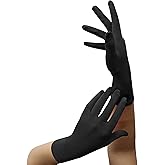 Islis Spandex Stretch Wrist-Length Gloves for Cosplay, Halloween, and Costume Accessories