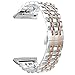 NO1seller Top Fitbit Ionic Bands, Solid Stainless Steel Band Replacement Accessories with Classic Butterfly/Hand Adjustment Clasp for Fitbit Ionic Smartwatch