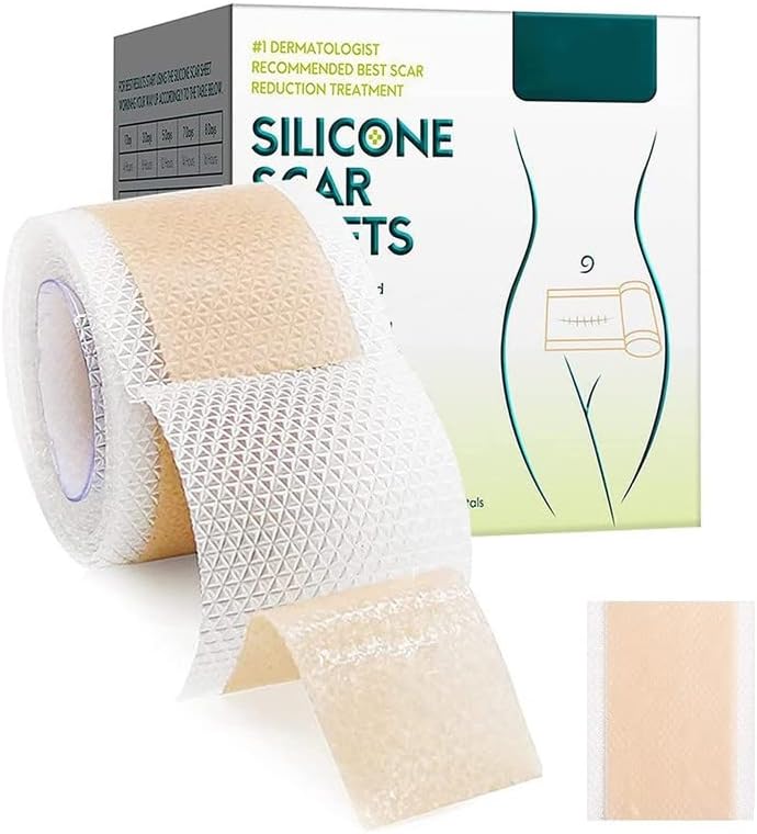 Large Roll Silicone Scar Sheets, Good Adhesive Waterproof Washable Soft Scar Tape Scar Strips