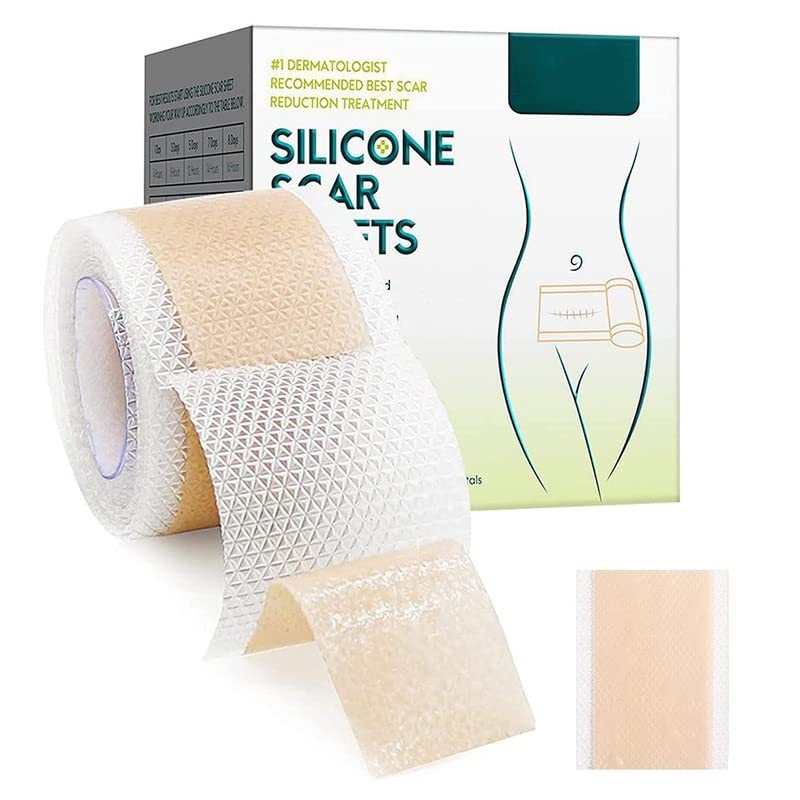 Large Roll Silicone Scar Sheets, Good Adhesive Waterproof Washable Soft
