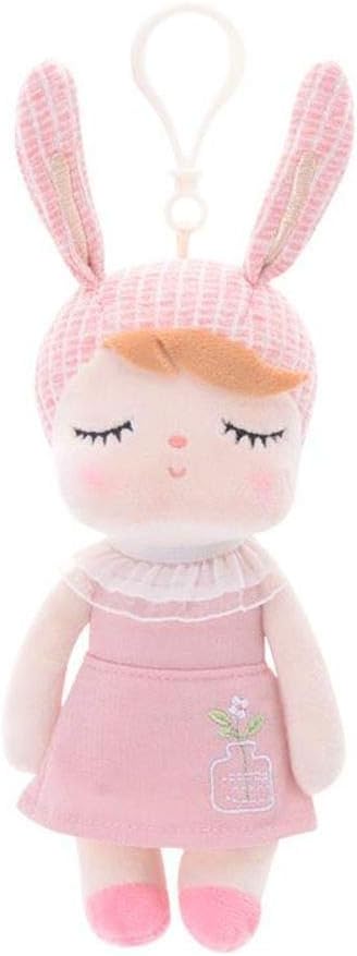 Primo Passi MeToo Angela Baby 7" Plush Keychain - Pink