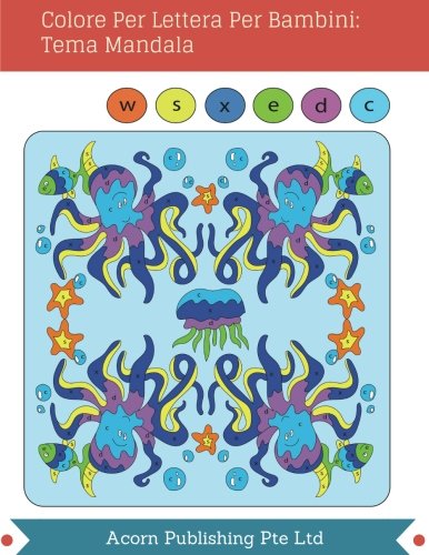 Amazoncom Colore Per Lettera Per Bambini Tema Mandala